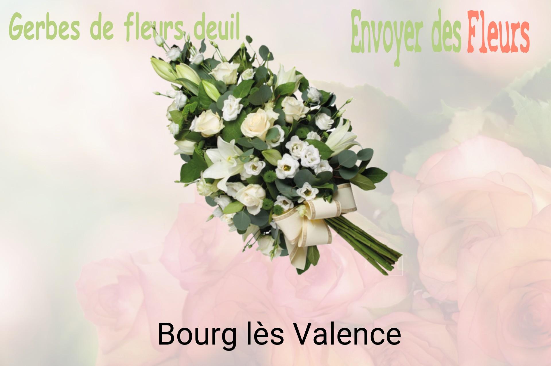 Gerbe de fleurs de deuil livrée à Bourg-lès-Valence